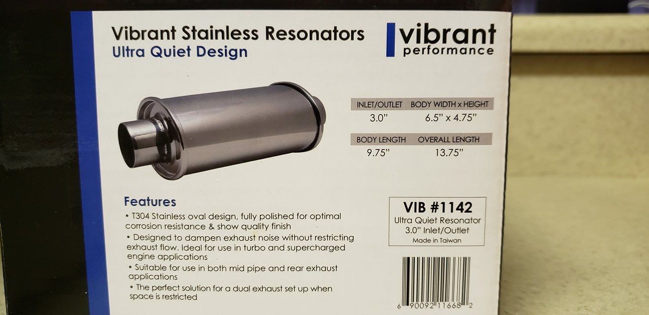 Vibrant Performance Ultra Quiet Resonator 1142