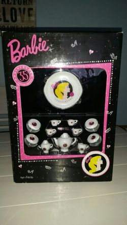 Barbie miniature China teaset