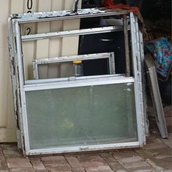$10 For 4 Used Storm Windows, 2 48x40, 1 40x48, 1 28x32 