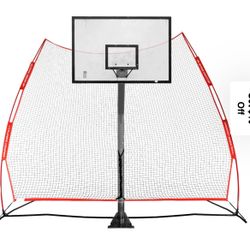 Basketball Air Defense Return Net Guard and Backstop, Choose 12x13 XL ...