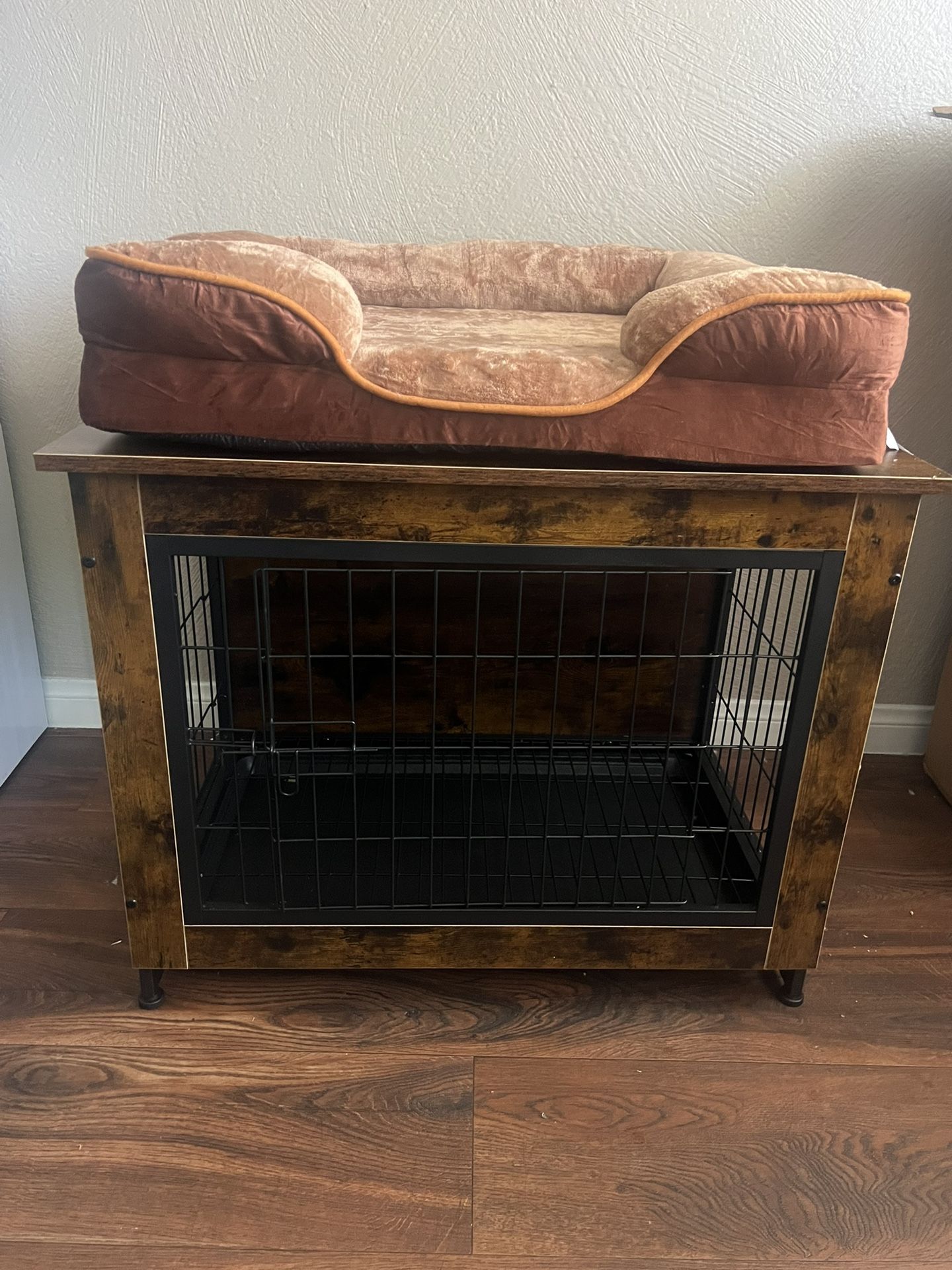 Dog Crate/ Table Plus Dog Bed