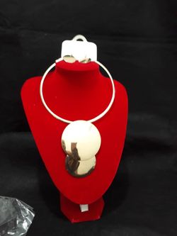 Copper choker and ear ring set