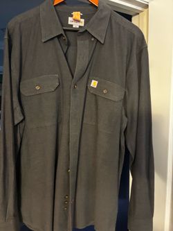 Carhartt Original Fit Long Sleeve Shirt - Charcoal Grey - Size XL