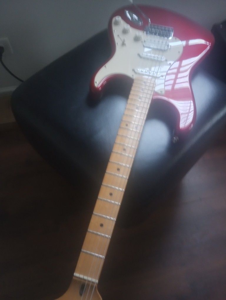 ギター Fender Stratocaster made in Mexico Fender Stratocaster Electric Guitar Black Made In Mexico Used