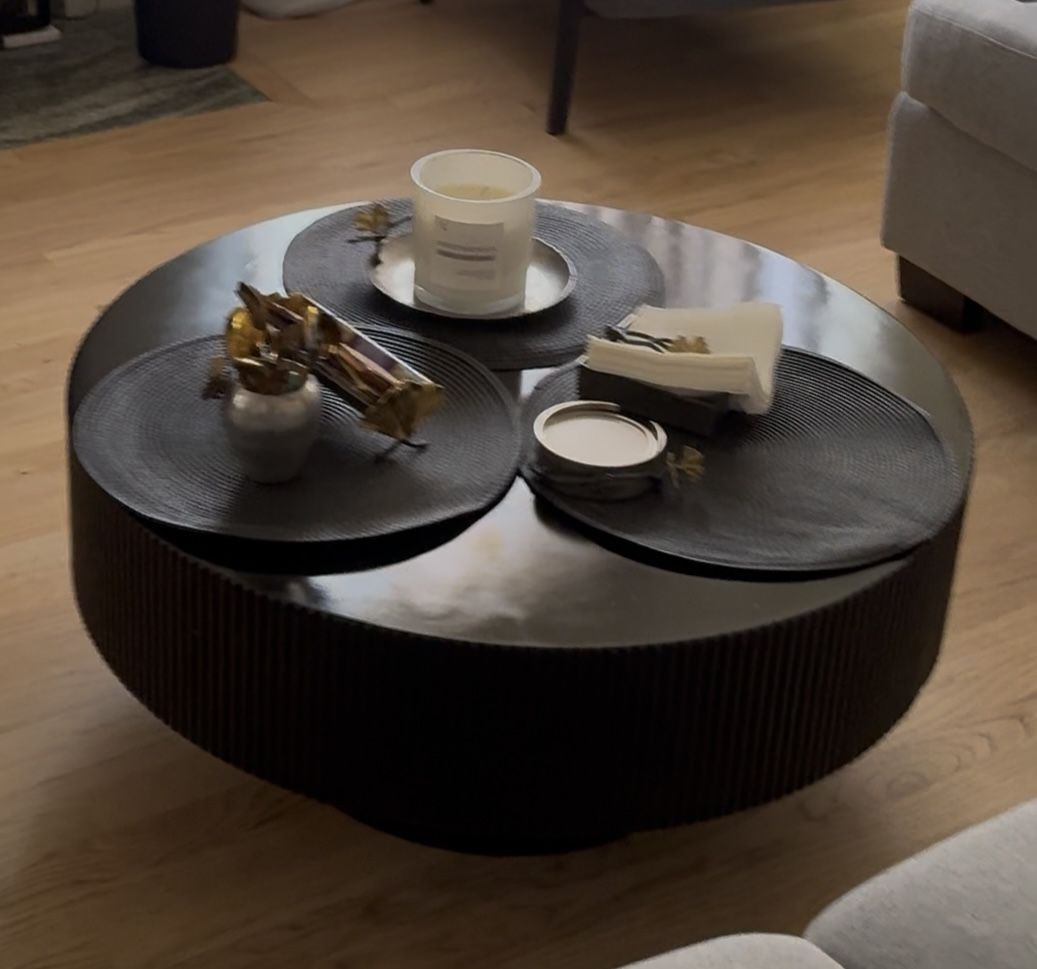 Black Coffee Table New, Top of Table Needs To Be Painted