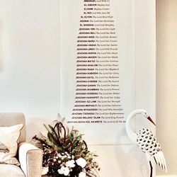 33 Names Of God, Glory Banner, Perfect Christmas Gift 