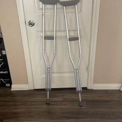 Pair of underarm crutches