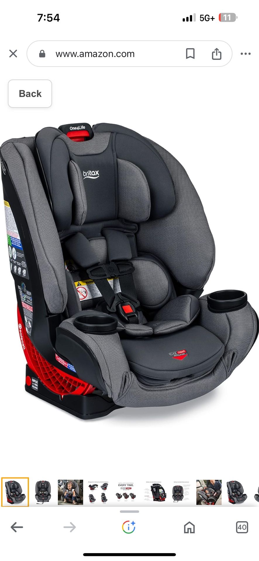 Britax One4Life Convertible Car Seat NEW