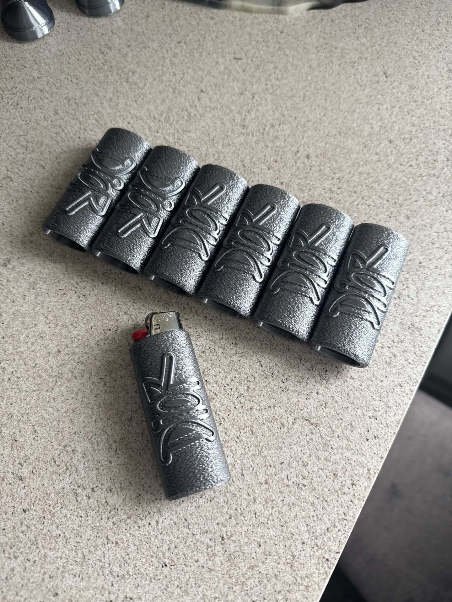 3D PRINTED DIOR x KAWS FUZZY Lighter Sleeve