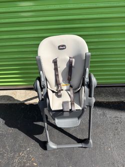 Chicco baby high chair foldable plastic grey gray infant child