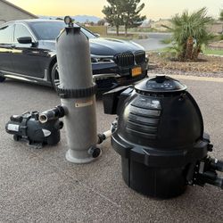 Complete Swimming Pool And Spa  System Pump Filter Heater