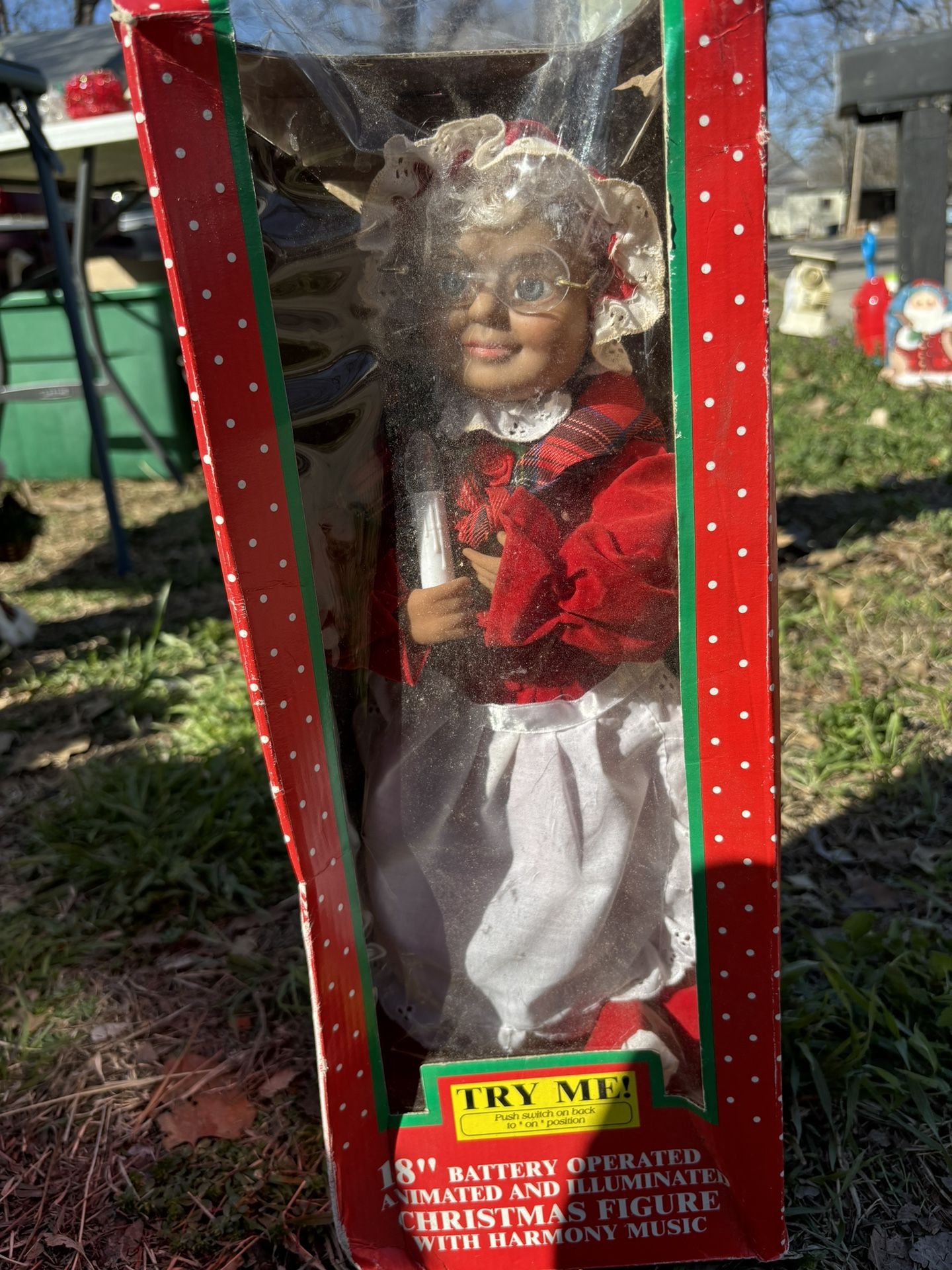 Collectors Animated Christmas Figure Misses Clause