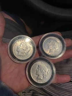 Morgan And Peace Silver Dollars