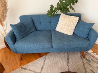Blue Love Seat