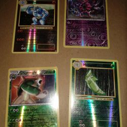4 Holo Pokemon Cards