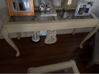 Modular side table beige