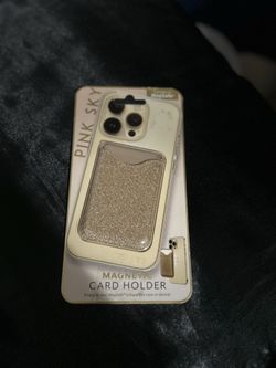 Magnet card holder rose gold
