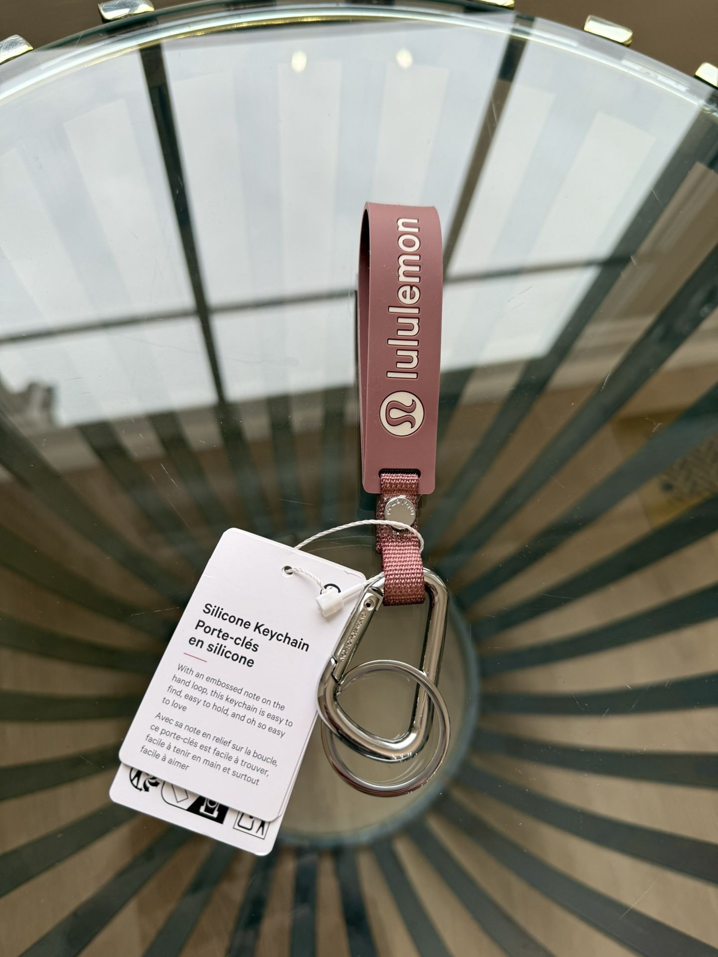 Lululemon Silicone Keychain