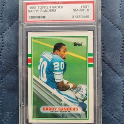 Barry Sanders #83T Grade 8