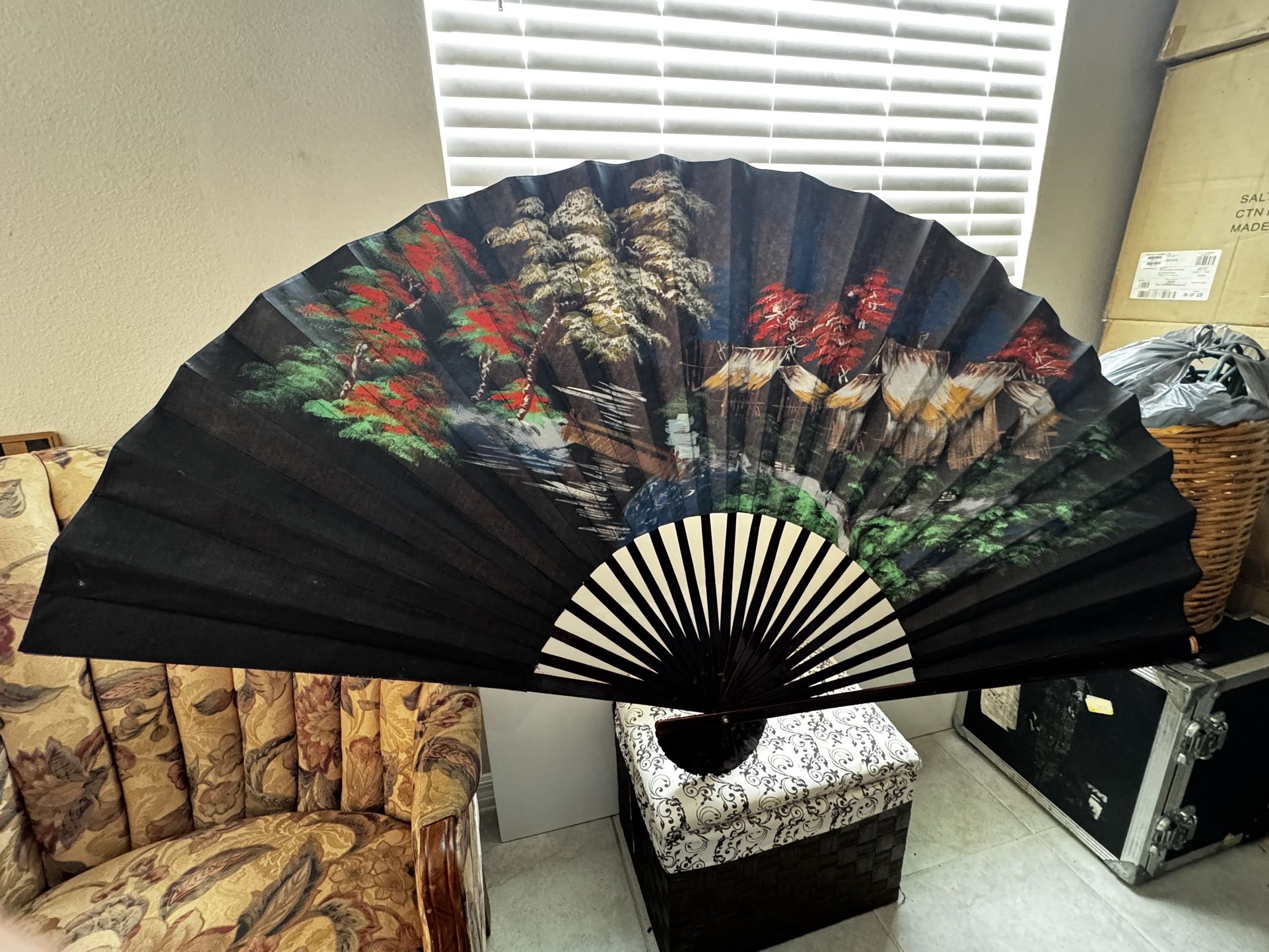 π China Large Decorative Wall Fan β 69x39 inches