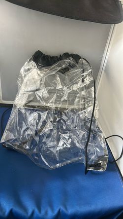 Clear PVC Drawstring Backpack