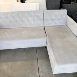Modern Sleeper Sectional Sofa with Storage Chaise (Delivery available)🚚