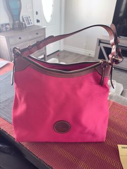 Dooney & Bourke Red Nylon Large Erica Shoulder Bag