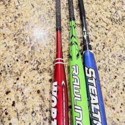 Youth baseball bats  ($10 each) see description