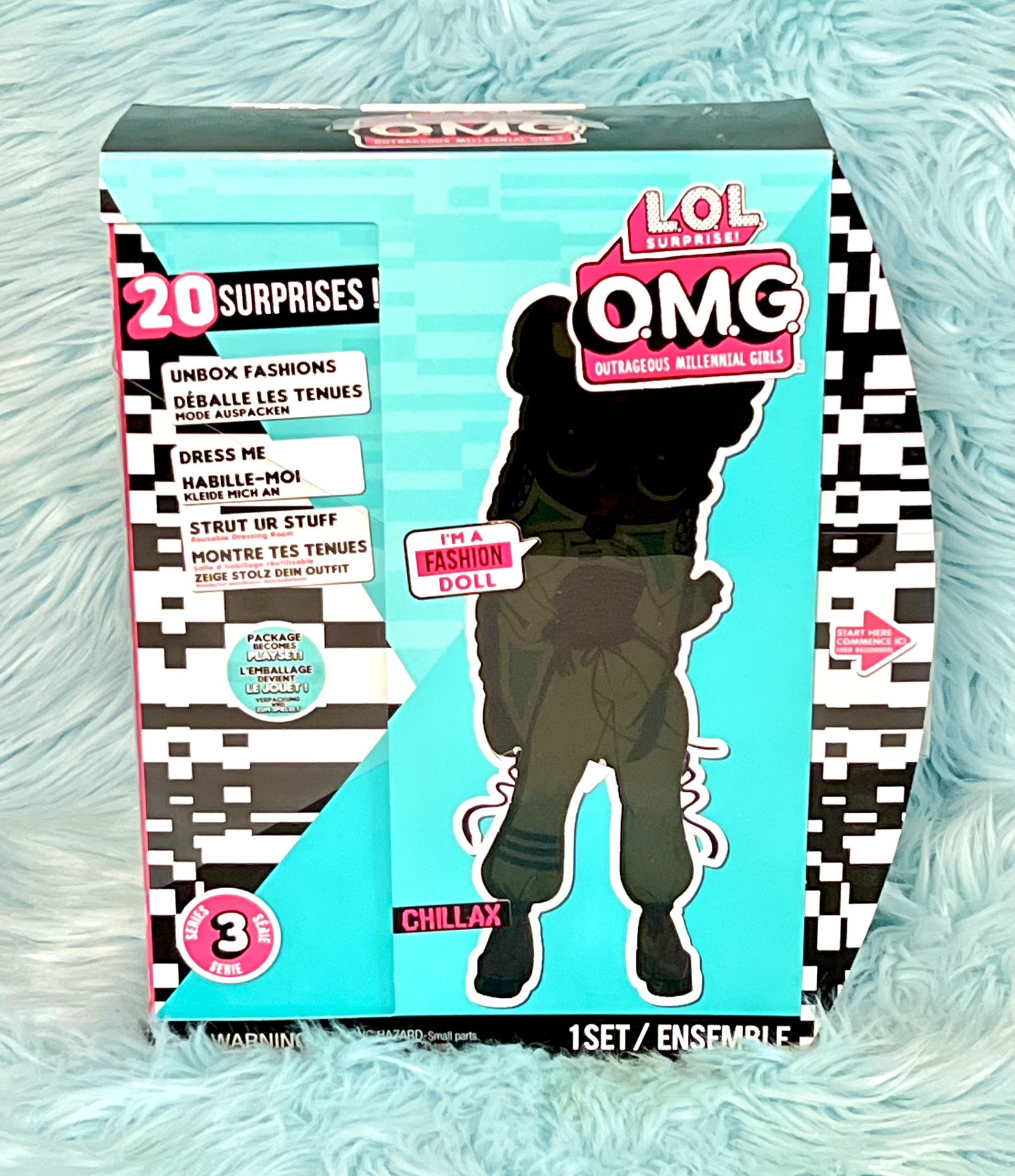 LOL Surprise! OMG Series 3 Chillax Fashion Doll with 20 Surprises - Brand New!