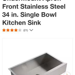 Lyric Farmhouse Undermount Kitchen Sink 