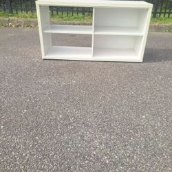 WHITE TV STAND / STORAGE SHELF