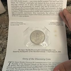 Republic Of Marshall Islands Space  Commemorative Coin Set