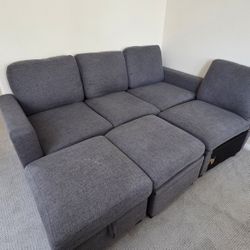 Modular Sectional Sofa With Lots Of Storage, Customized Sleepr Sofa 