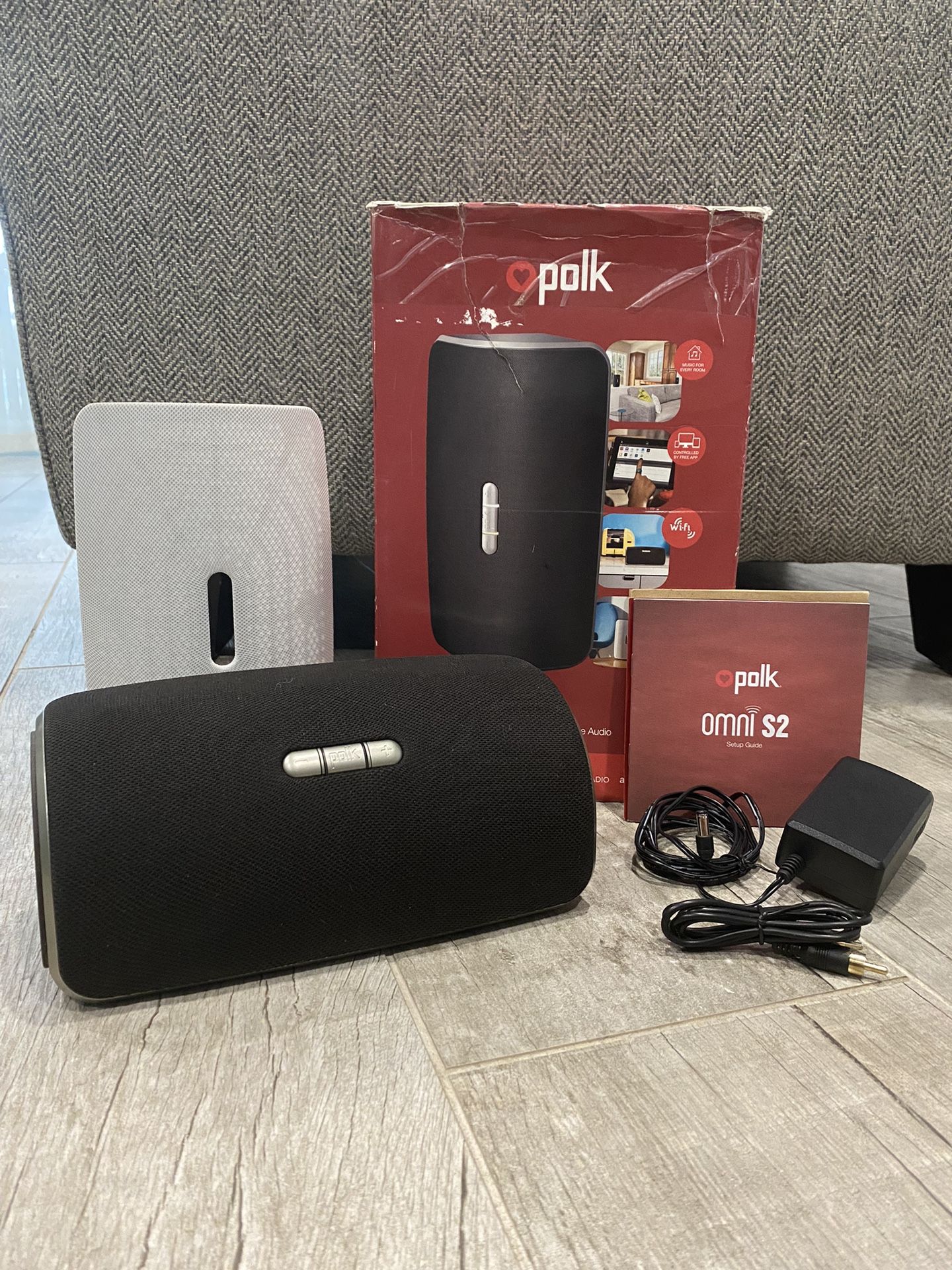 Polk Audio - Omni S2 Wireless Speaker for Streaming Music - Dark Gray | NEW!