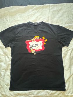 Icecream Men's Black/Red/White Graphic Print Logo Crew Neck T-Shirt XL