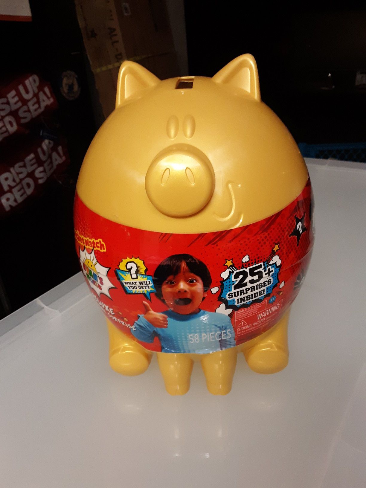 Ryan's World Deluxe Golden Piggy Bank Suprise X 4 $15 ea