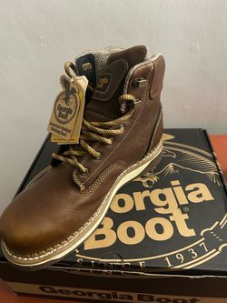 Georgia Boot Brown Leather Work Boot