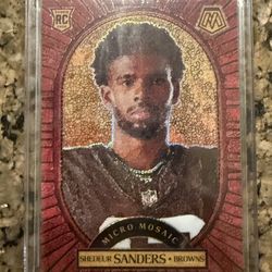 2025 Panini Mosaic Micro Mosaic case hit SSP Shedeur Sanders