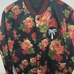 Blvd Supply Floral Print Bomber Size M