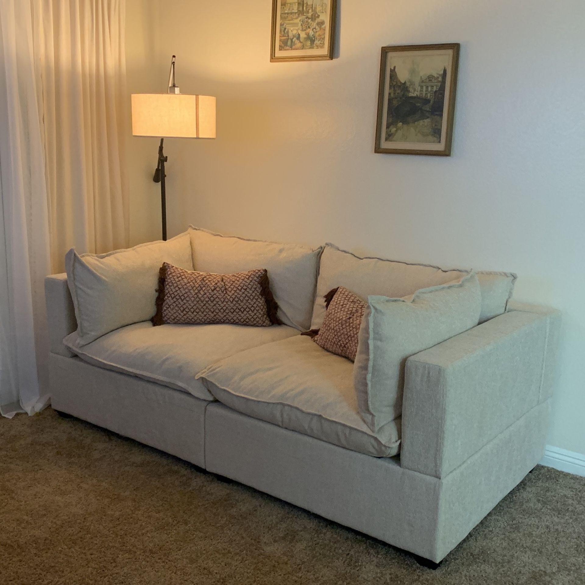Beige Albany Park Kova Sofa 84”