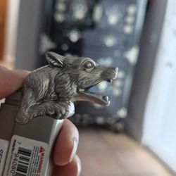 Wolf Lighter Can Be  Keychain 