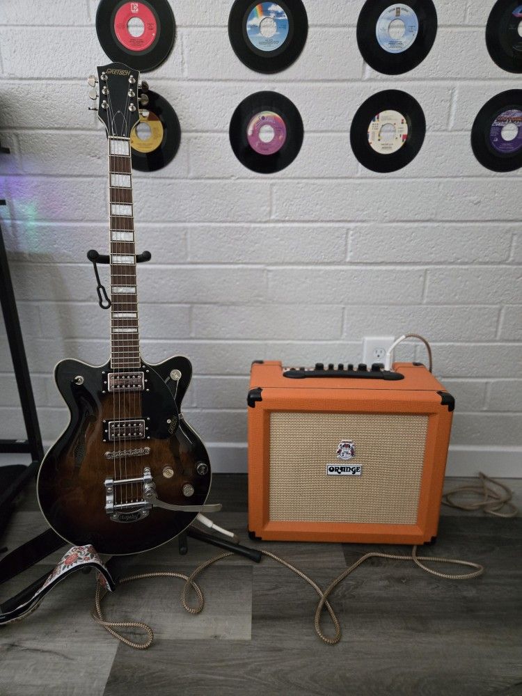 Gretsch Streamliner Electric Guitar + Orange Crush 35RT Amp.