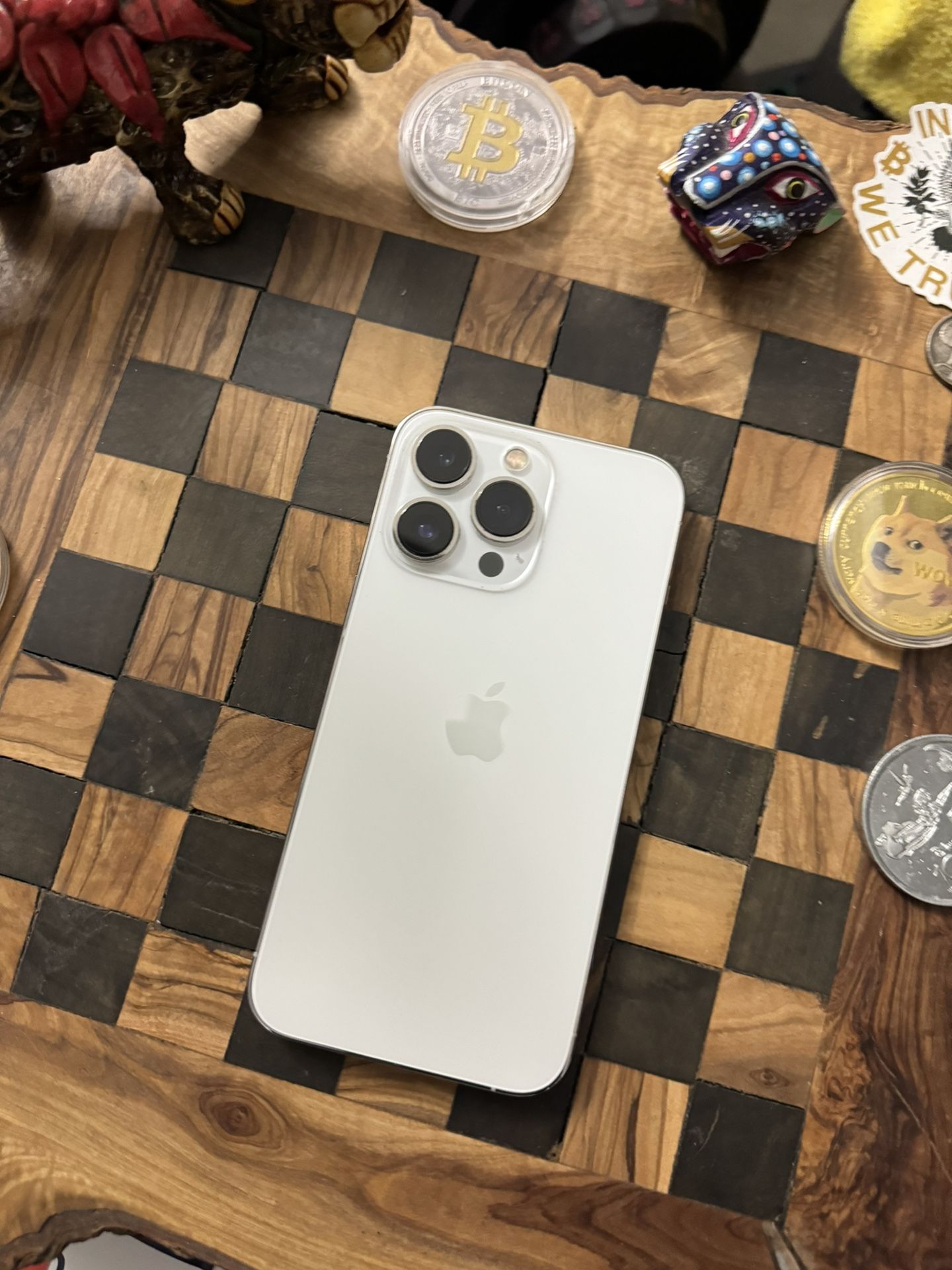 I P H O N E 13 P R O 128G Silver Any Sim