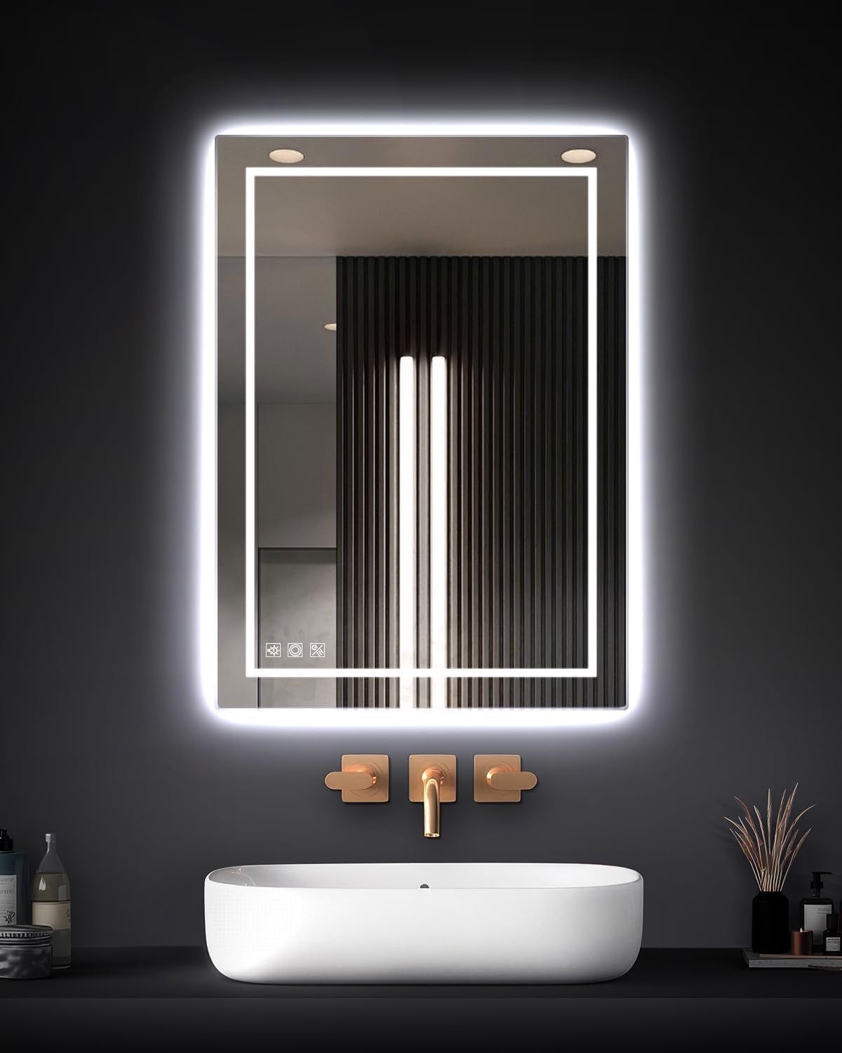 ordered extra for AirBnB-28x20’’ Bathroom LED Mirror | Anit Fog | Dimmable | Touch Sensor | NEW