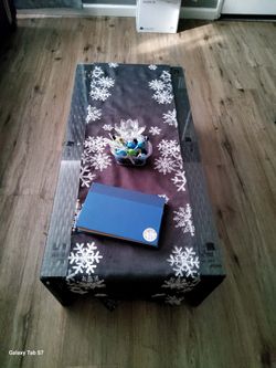 Black Glass Top Coffee Table