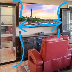 $25 -2 Glass Shelve W/ Lights & Doors Curio Cabinets 