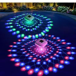 Floating Pool Lights Solar Powered 2PCS(brand new)
