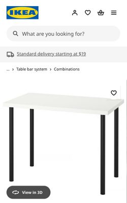 IKEA Table LINNMON / ADILS Removable Legs Very Sturdy