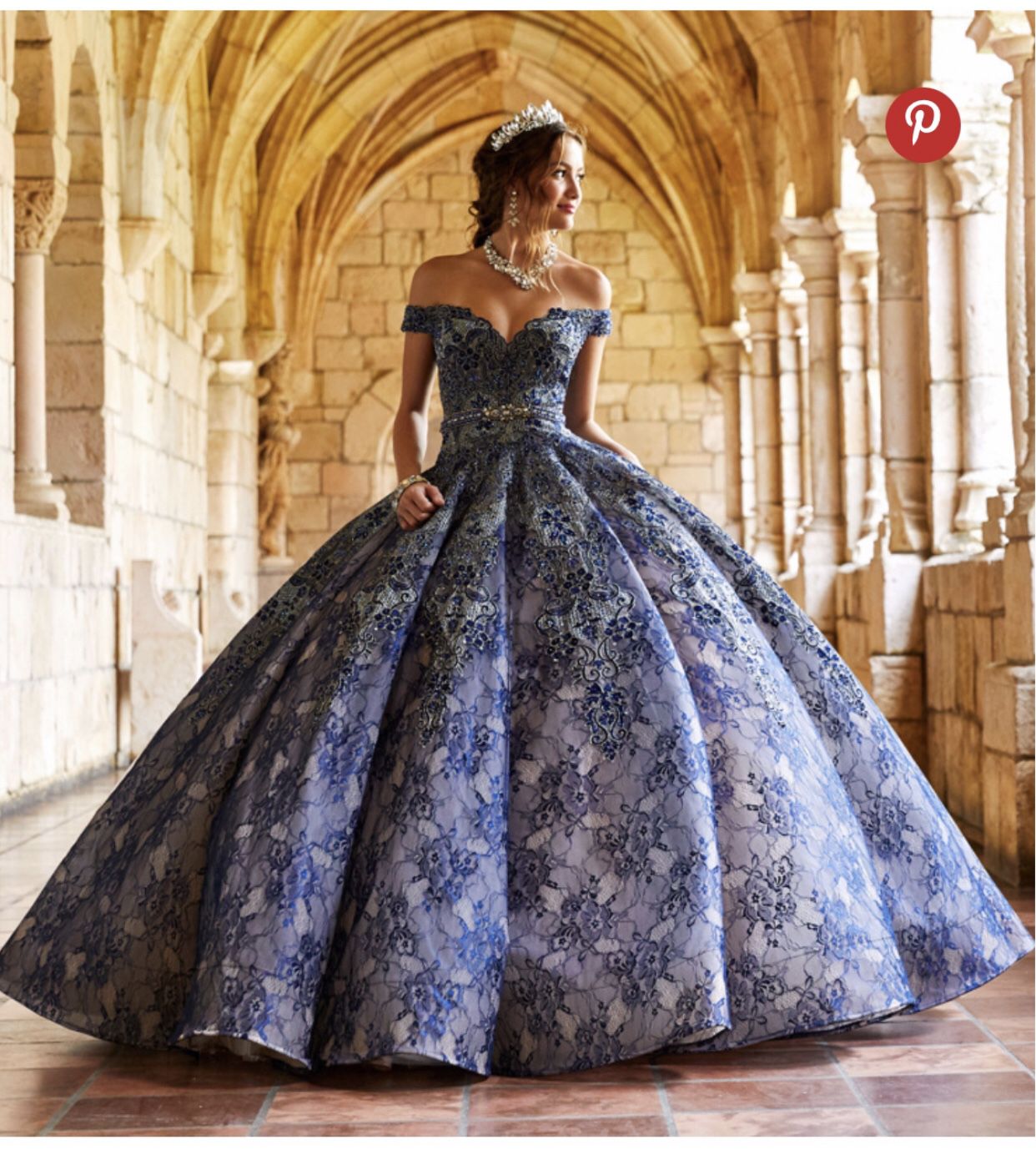 Blue Quinceañera Dress By Ariana Vara 