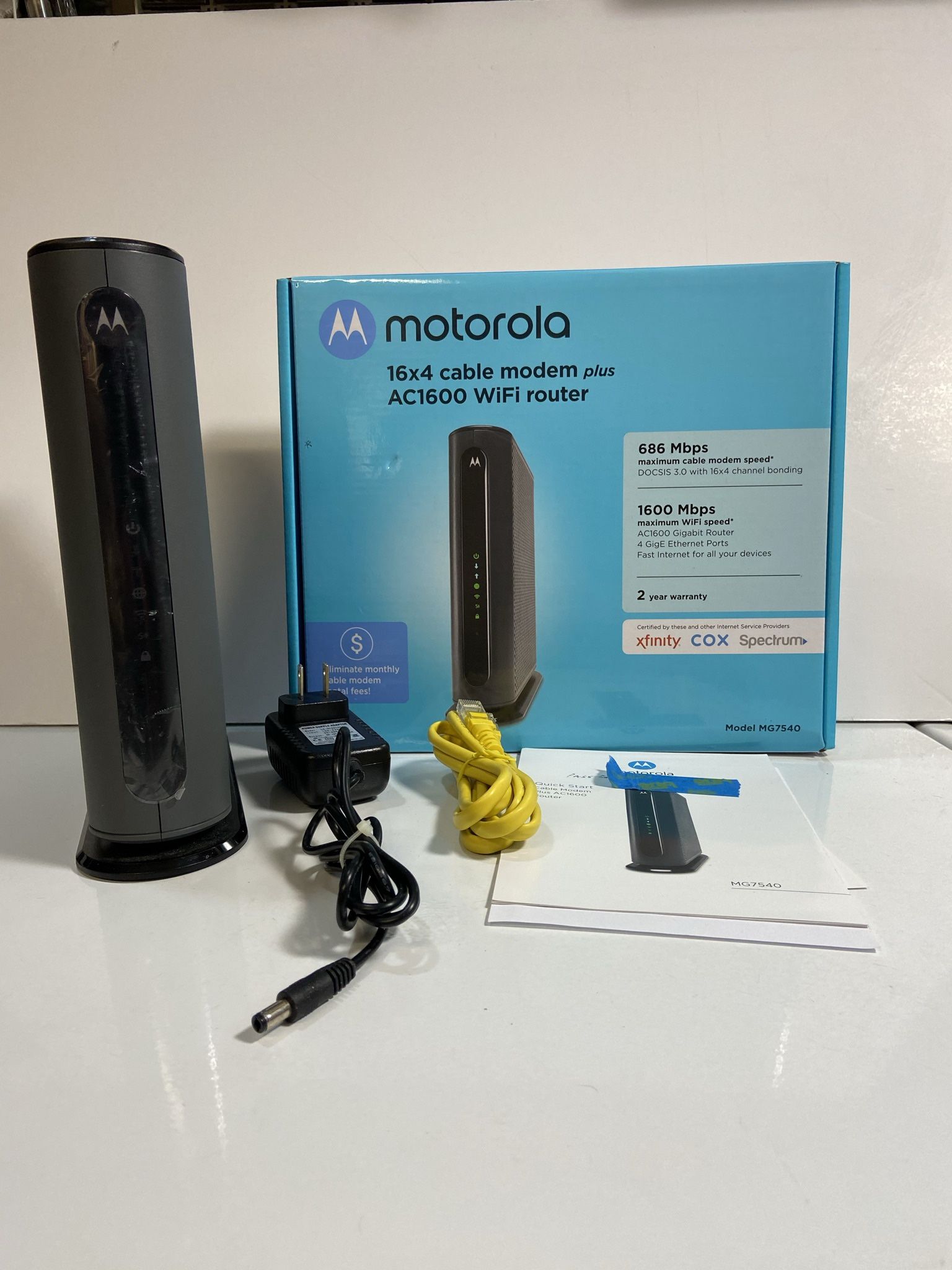 Motorola Modem Wi-Fi router # AC1600 16 X 4